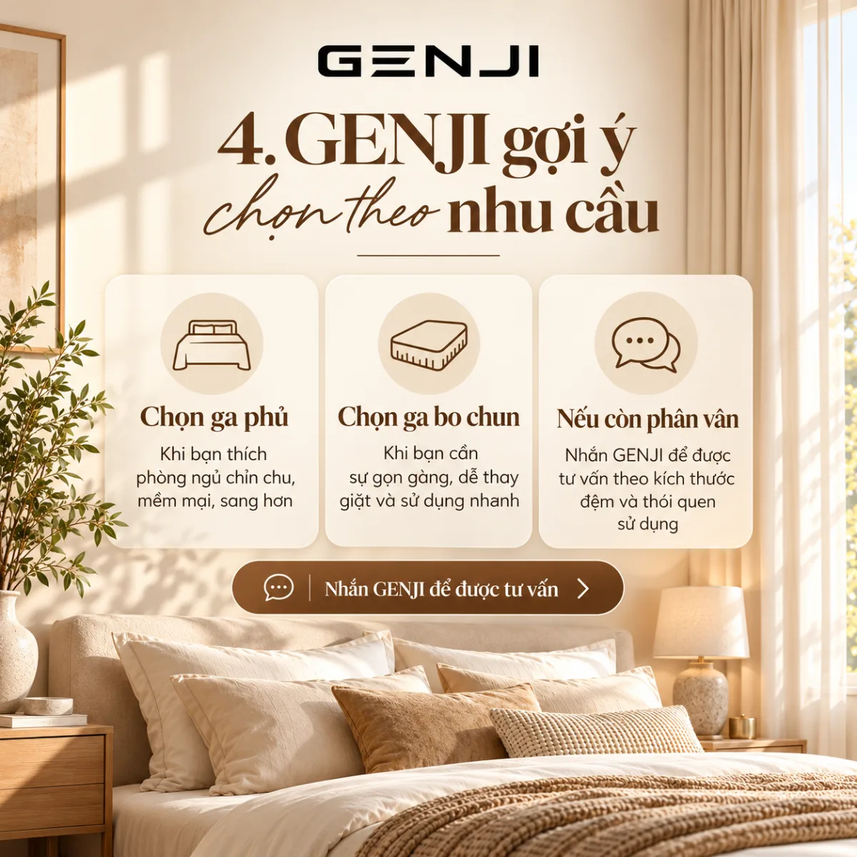 GENJI gợi ý chọn ga theo nhu cầu