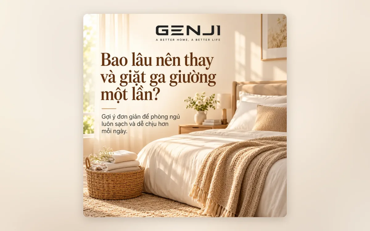 Bao lâu nên thay và giặt ga giường một lần?
